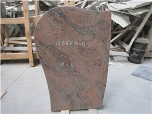 Multicolor Red Granite Tombstones