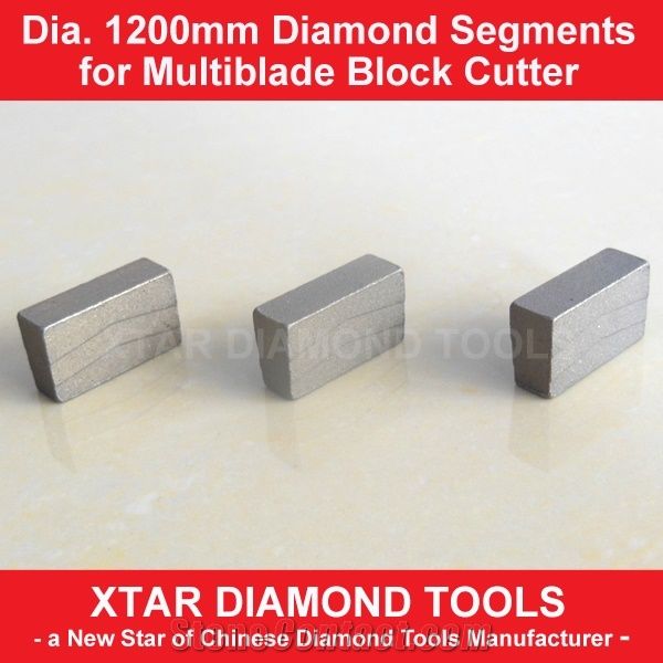 Practical Dia.1200mm Diamond Cutting Segments for Multiblade Granite Cutting