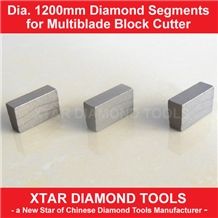 Practical Dia.1200mm Diamond Cutting Segments for Multiblade Granite Cutting