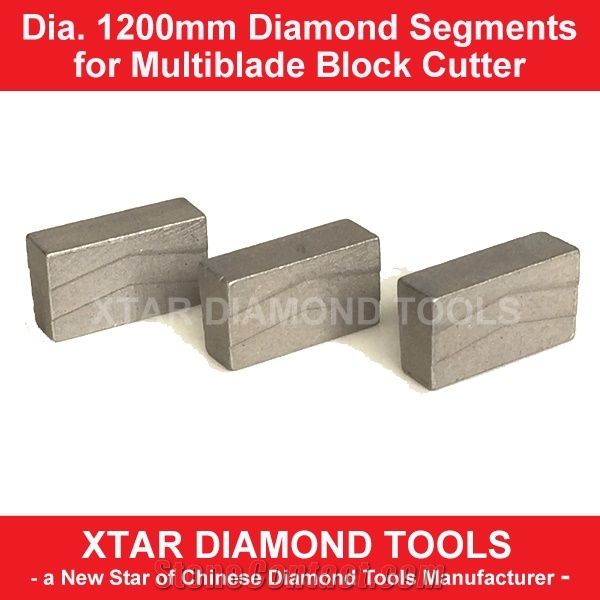 Practical Dia.1200mm Diamond Cutting Segments for Multiblade Granite Cutting