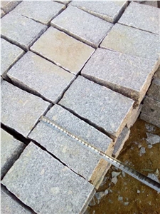 North G603 Light Grey Granite G375 G341 Sides Split Flamed Top Bottom Cube Cobble Stones for Driving Way Walking Way Cheap Price