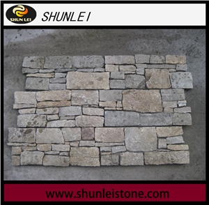 Cement Back Grey Culture Stone, Grey Slate Cultured Stone, Concrete Slate Stacked Stone