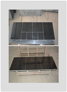 Granite Stove Hearth, Shanxi Black Granite Fireplace