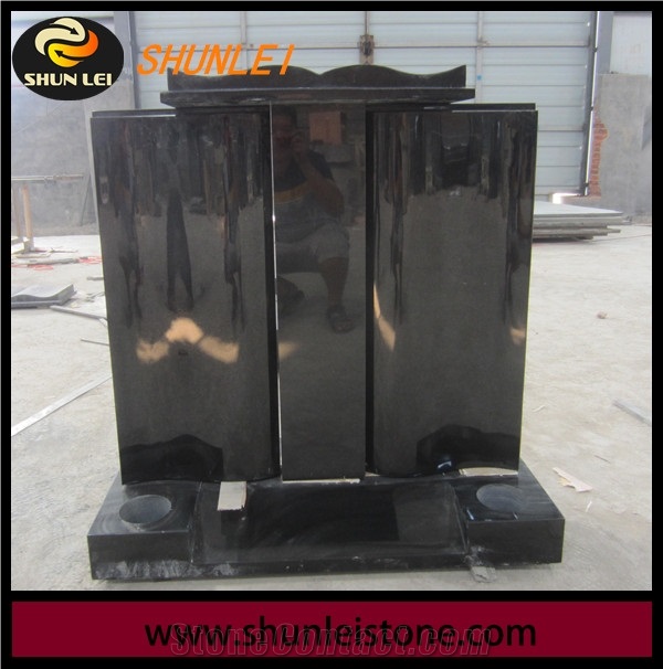 Granite Tombstone, Nero Toledo Black Granite Monument & Tombstone, Shanxi Black Granite Tombstone, Monument, Headstone
