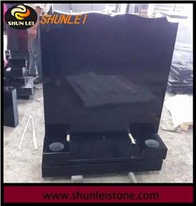 Granite Tombstone, Nero Toledo Black Granite Monument & Tombstone, Shanxi Black Granite Tombstone, Monument, Headstone