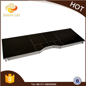 Shanxi Black Jonited Granite Stove Hearth Slab Shanxi Black Jonited Granite Stove Hearth Slab