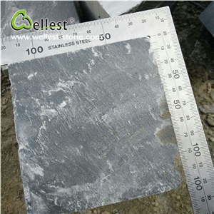 Black Honed Surface Slate Cube Paving Stone