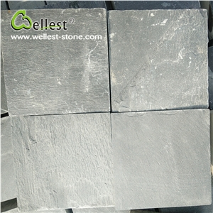 Black Honed Surface Slate Cube Paving Stone