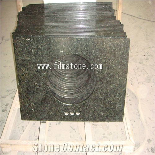 Brazil Uba Tuba Green Granite Polished Vanity Top,Bathroom Countertops,Custom Vanity Tops,Engineered Stone Bathroom