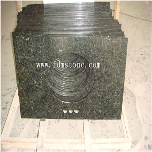 Brazil Uba Tuba Green Granite Polished Vanity Top,Bathroom Countertops,Custom Vanity Tops,Engineered Stone Bathroom