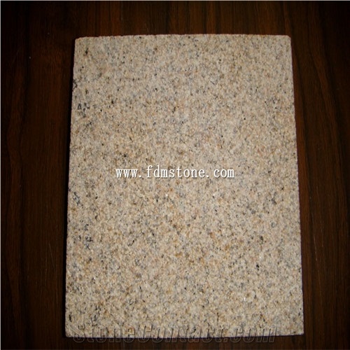Bullnosed Edges Yellow Golden Zhangpu Rusty G682 Granite Step,Stairscases,Stairs,Pool Coping Rebated Tiles
