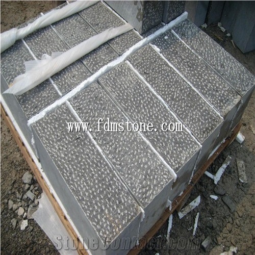 Bushhammered Grey Blue Limestone Kerbstone,Curbstone, Paver,Limestone Paverments,Block Stocks