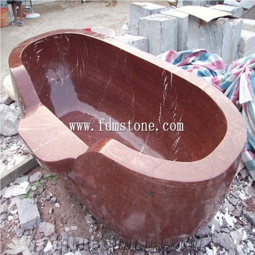 Caramel White Marble Polished Freestanding Stone Round Bathtubs,Natural Stone Tub White Marble Tub Bath Tub