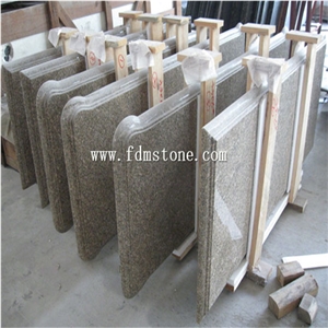 China Carioca Gold Granite Polished Kitchen Countertop,Bar Top,Island Top,Bullnosed Desk Tops,Curved Bench Tops,Work Top