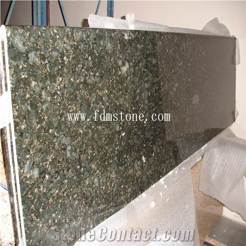 China Carioca Gold Granite Polished Kitchen Countertop,Bar Top,Island Top,Bullnosed Desk Tops,Curved Bench Tops,Work Top