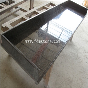 China Carioca Gold Granite Polished Kitchen Countertop,Bar Top,Island Top,Bullnosed Desk Tops,Curved Bench Tops,Work Top