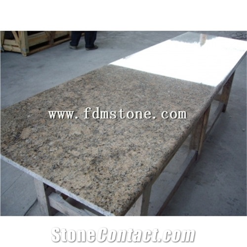 China Juparana Pink Granite Polished Kitchen Countertop,Bar Top,Island Top,Bullnosed Desk Tops,Curved Bench Tops,Work Top