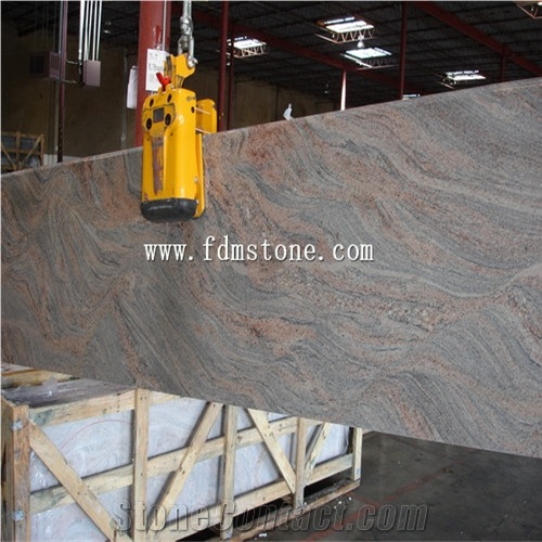 China Multicolour Red Granite Polished Kitchen Countertop,Bar Top,Island Top,Bullnosed Desk Tops,Curved Bench Tops,Work Top