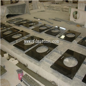 China Red Granite G562 Polished Kitchen Countertop,Bar Top,Island Top,Bullnosed Desk Tops, Bench Tops,Work Top
