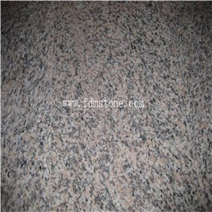 China Red Granite Polished Floor Steps,Stairs Paving Bullnosed Edges
