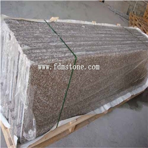 China  Rose Pink G687 Peach Pink Granite Polished Bathroom Kitchen Countertop,Vanity Top,Bar Top,Island Top,Bullnosed Desk Tops,Curved Bench   Tops,Work Top