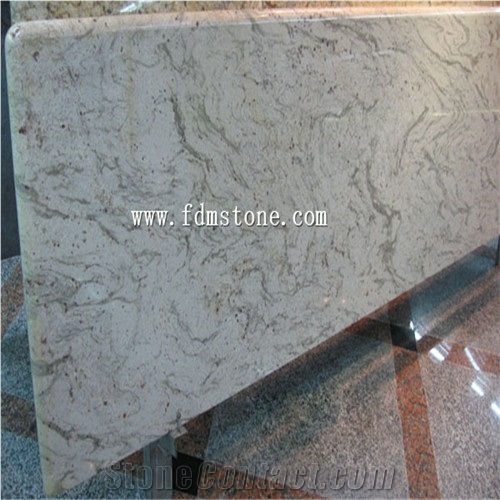 China Spray White Granite Polished Kitchen Countertop/Bar Top,Island Top,Bullnosed Desk Tops,Curved Bench Tops,Work Top