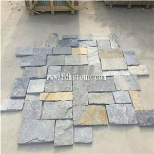 China Yellow Rust Sandstone Wall Cladding,Mushroom Wall Pattern，For Pillars Wall Decor