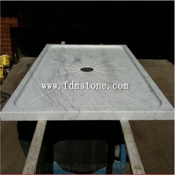 Custom Stone Solid America Standard Bathroom Shower Tray,G654 Dark Grey Granite Solid Surface Shower Bases