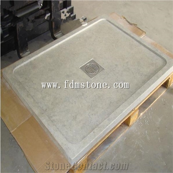 Custom Stone Solid America Standard Bathroom Shower Tray,G654 Dark Grey Granite Solid Surface Shower Bases