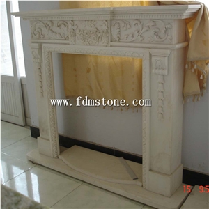 European Style Cream Marble Stone Carved Fireplaces Surround Design, Ireland Fireplace Accessories,Indoor Wall Mounted Fireplaces Mantels European Style Cream Marble Stone Carved Fireplaces Surround Design, Ireland Fireplace Accessories,Indoor Wall Mounted Fireplaces Mantels