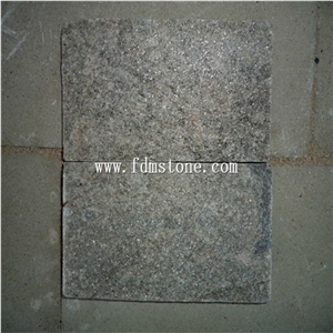 Forest Green Quartzite Flamed Pavers,Pool Tiles,Garden Stone Wall Cladding 600x300 for Sales，China Flamed Wall&Floor Tiles