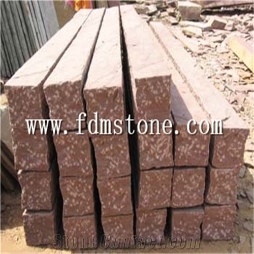Golden Sesame Yellow Rusty Granite G682 Split Palisade,Garden Pillars,Cleft Fence ,Retaining Wall,Pineappled Column,Garden Decoration Stone