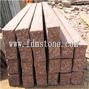 Golden Sesame Yellow Rusty Granite G682 Split Palisade,Garden Pillars,Cleft Fence ,Retaining Wall,Pineappled Column,Garden Decoration Stone