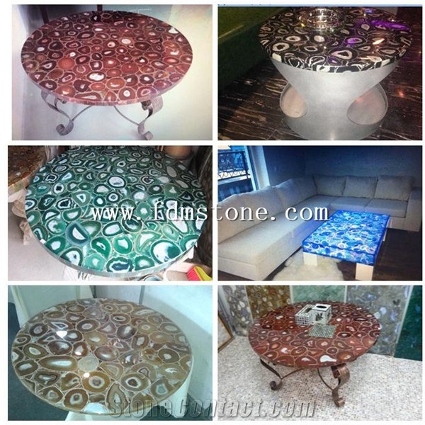 Green Agate Semiprecious Stone Slab Walling Tiles