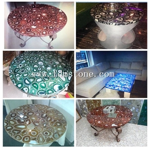 Green Agate Semiprecious Stone Slab Walling Tiles