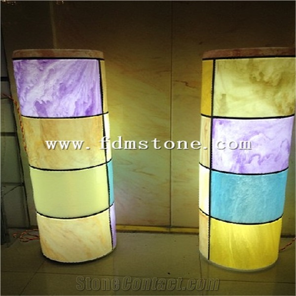 Green Agate Semiprecious Stone Slab Walling Tiles
