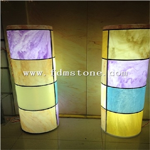 Green Agate Semiprecious Stone Slab Walling Tiles