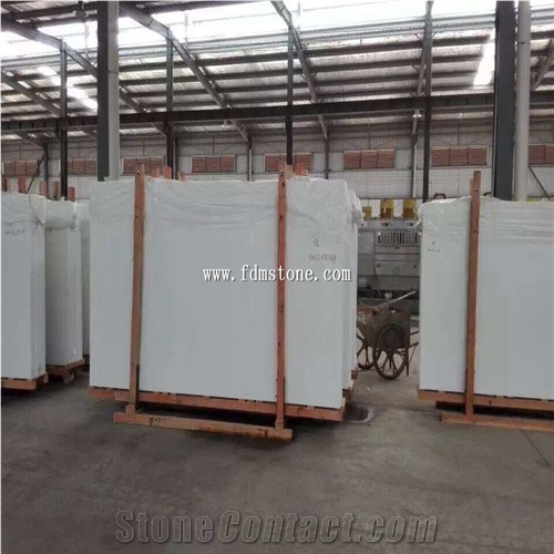 Nano Crystallized Pure White Stone Hotel Decoration,Kitchen Countertop,Work Top
