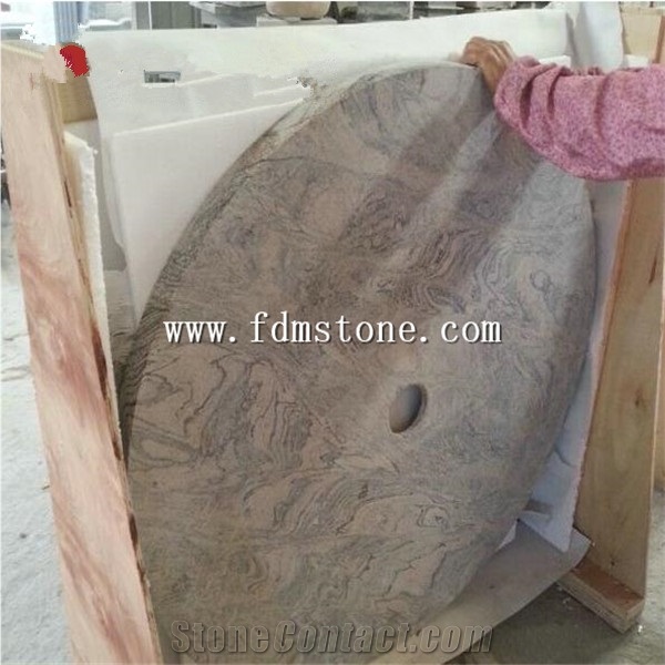 Natural Pink Granite Round Bathroom Shower Tray ,Solid Surface Shower Bases,Shower Panel