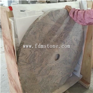 Natural Pink Granite Round Bathroom Shower Tray ,Solid Surface Shower Bases,Shower Panel