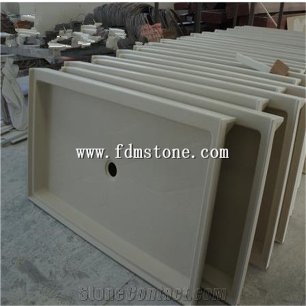 Natural Stone G603 Rectangle Shower Base Shower Tray Tiles,Solid Surface Bathroom Shower Bases,Solid Surface Shower Base