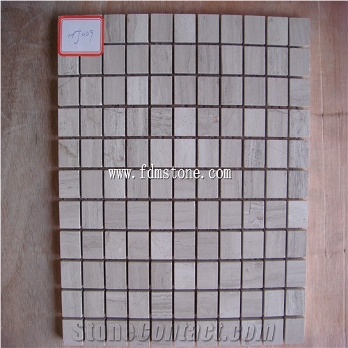 Natural Stone Mosaic, Water Jet Mosaic Tile for Bathroom, Granite and Marble Mosaic,Beige Cream Marble Mosaic Border