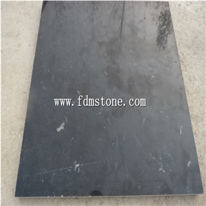 Polished Black Limestone Paver Floor Tiles,Grey Limestone Honed over Hanging Flooring Paving