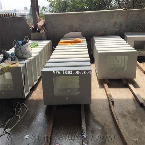 Pure White Nano Crystallized Glass Stone Vanity Top / Microlite Glass Stone Bathroom Top /Nano Glass Bath Top /China Manmade & Artificial Stone Vanity Top