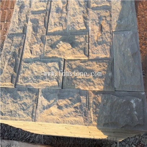 Pure White Sandstone Walling Stone,Mushroom Surface Pattern Decor Stone Products