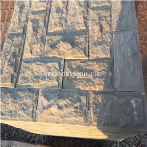 Pure White Sandstone Walling Stone,Mushroom Surface Pattern Decor Stone Products