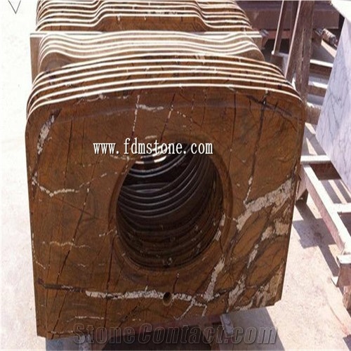 Rainforest Brown Marble Polished  Vanity Top,Bathroom Countertops,Custom Vanity Tops,Engineered Stone Bathroom