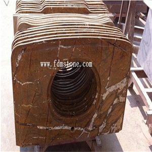 Rainforest Brown Marble Polished  Vanity Top,Bathroom Countertops,Custom Vanity Tops,Engineered Stone Bathroom