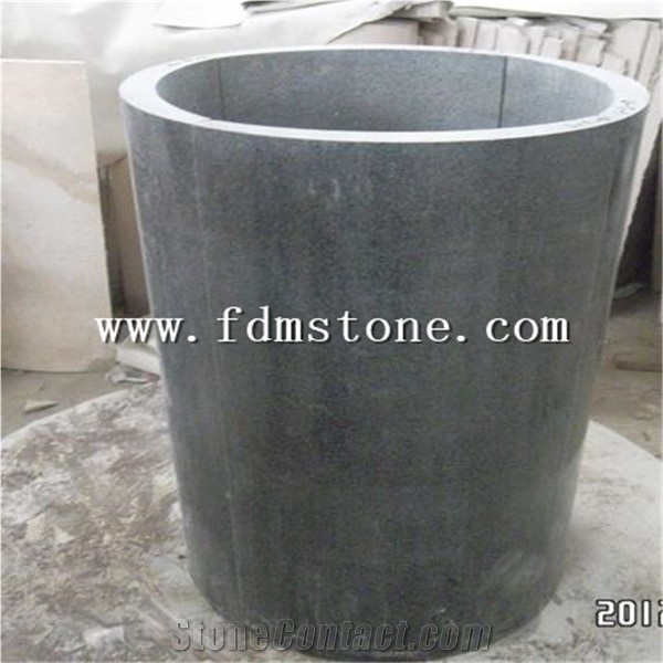 Red Granite G562 Maple Red Granite Column ,Natural Stone Porch Columns Design