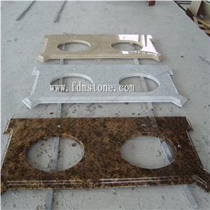 Royal Cream Sunny Beige Marble Polished Vanity Top,Bathroom Countertops,Custom Vanity Tops,Engineered Stone Bathroom
